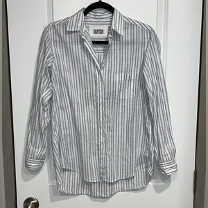 Grayson The Hero Button Shirt Long Sleeve Size 2 Small Striped Preppy Core